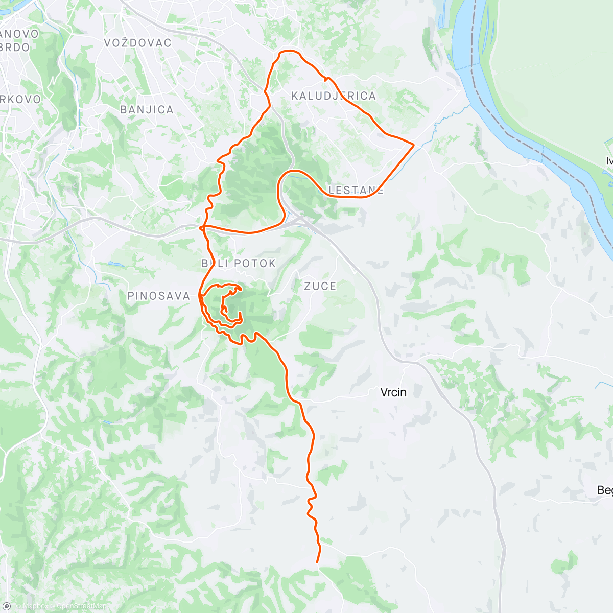 Map of the activity, Gušt ☕️🚴