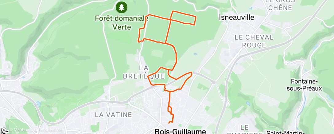 Map of the activity, Afternoon Mountain Bike Ride avec Noé