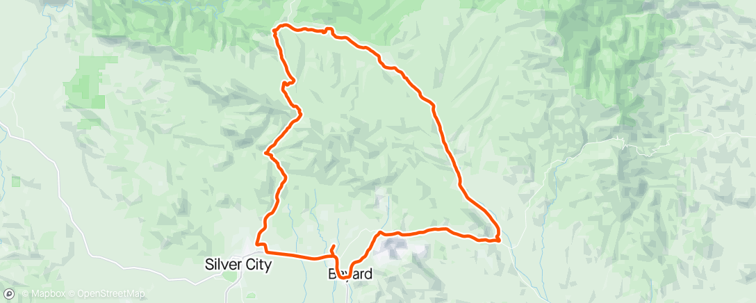 Map of the activity, Tour of the Gila Stage 2