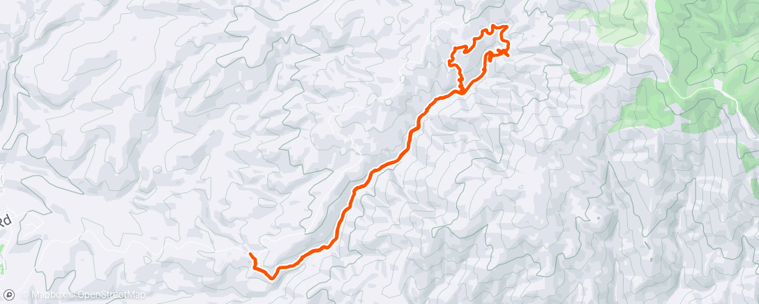 Map of the activity, Lunch Hike