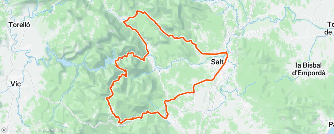 Map of the activity, Morning Ride