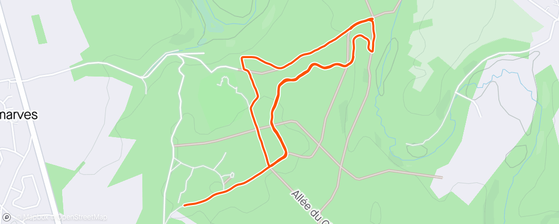 Map of the activity, Trail avec le SUAPS