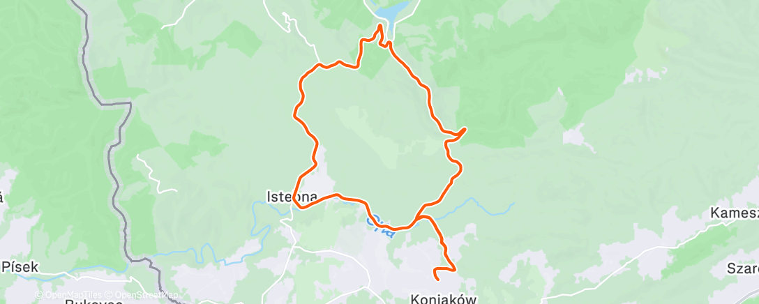 Map of the activity, Morning Run