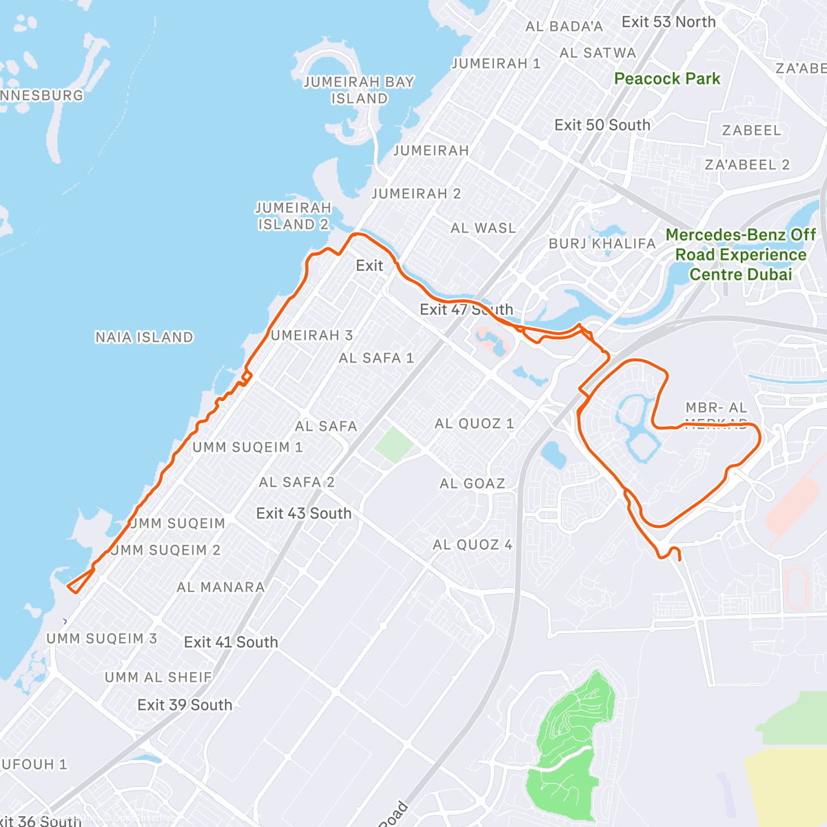 Карта физической активности (Flydubai Xmas Coffee ride 🎅)