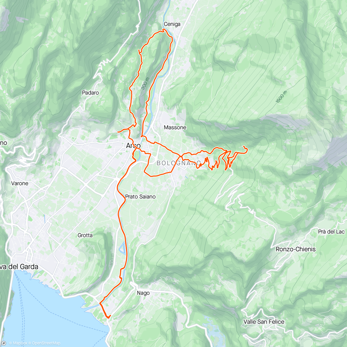 Map of the activity, Arco // S. Giacomo