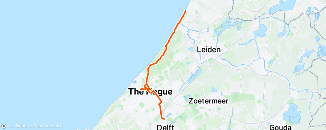 Map of the activity, Evening Ride