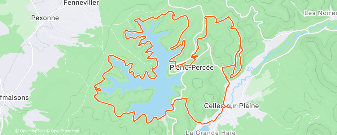 Map of the activity, Vosges day 1 ⚡️