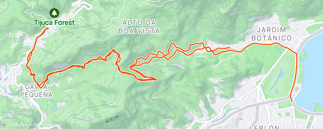 Mapa da atividade, Volta de bicicleta matinal