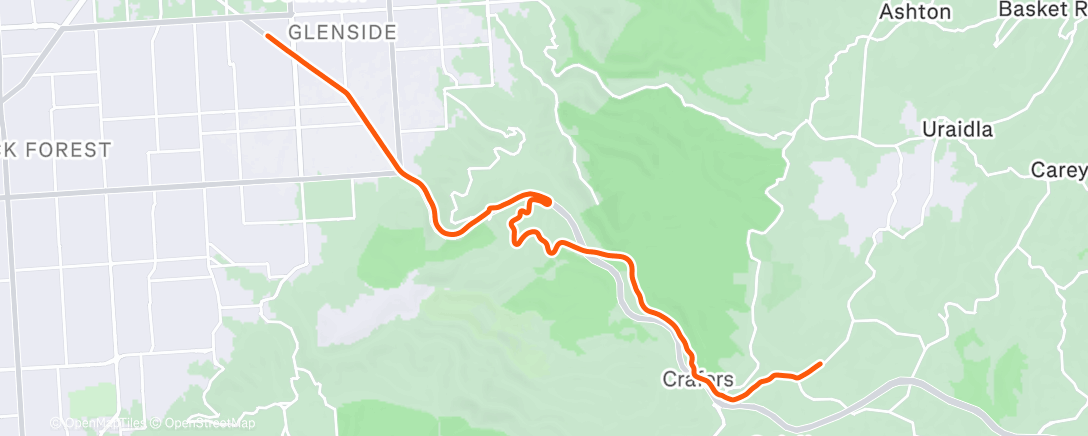 Map of the activity, Afternoon E-Bike Ride