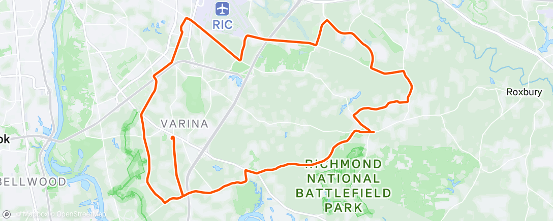 Map of the activity, RABA Portabella ride