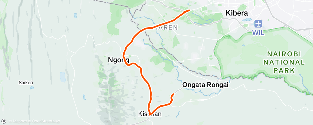 Map of the activity, 06/01/25