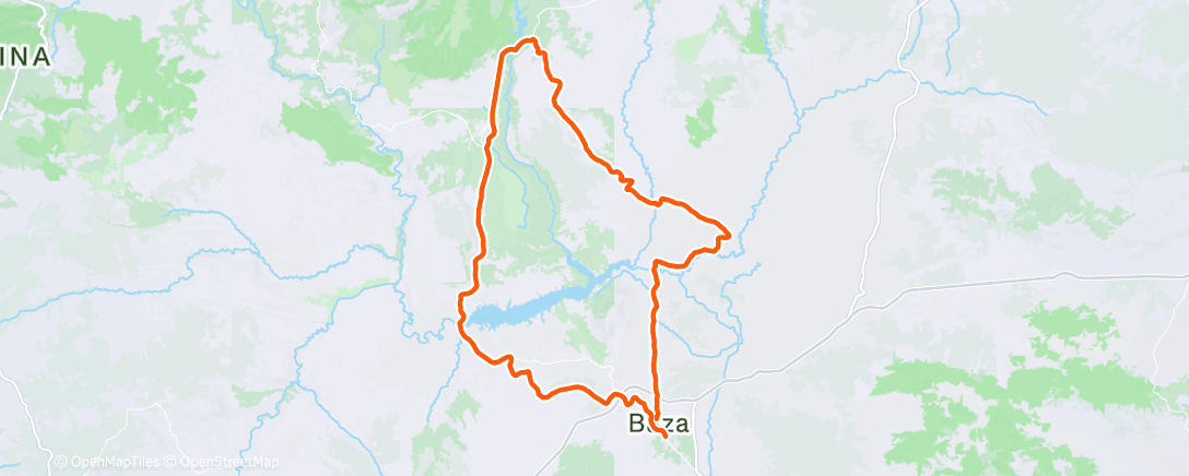 Map of the activity, Bicicleta por la mañana