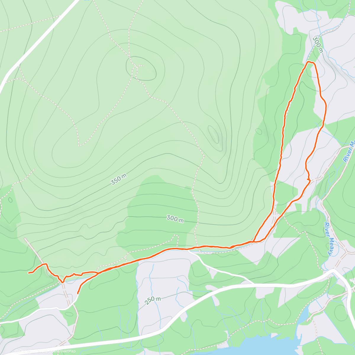 Map of the activity, Burrator bimble