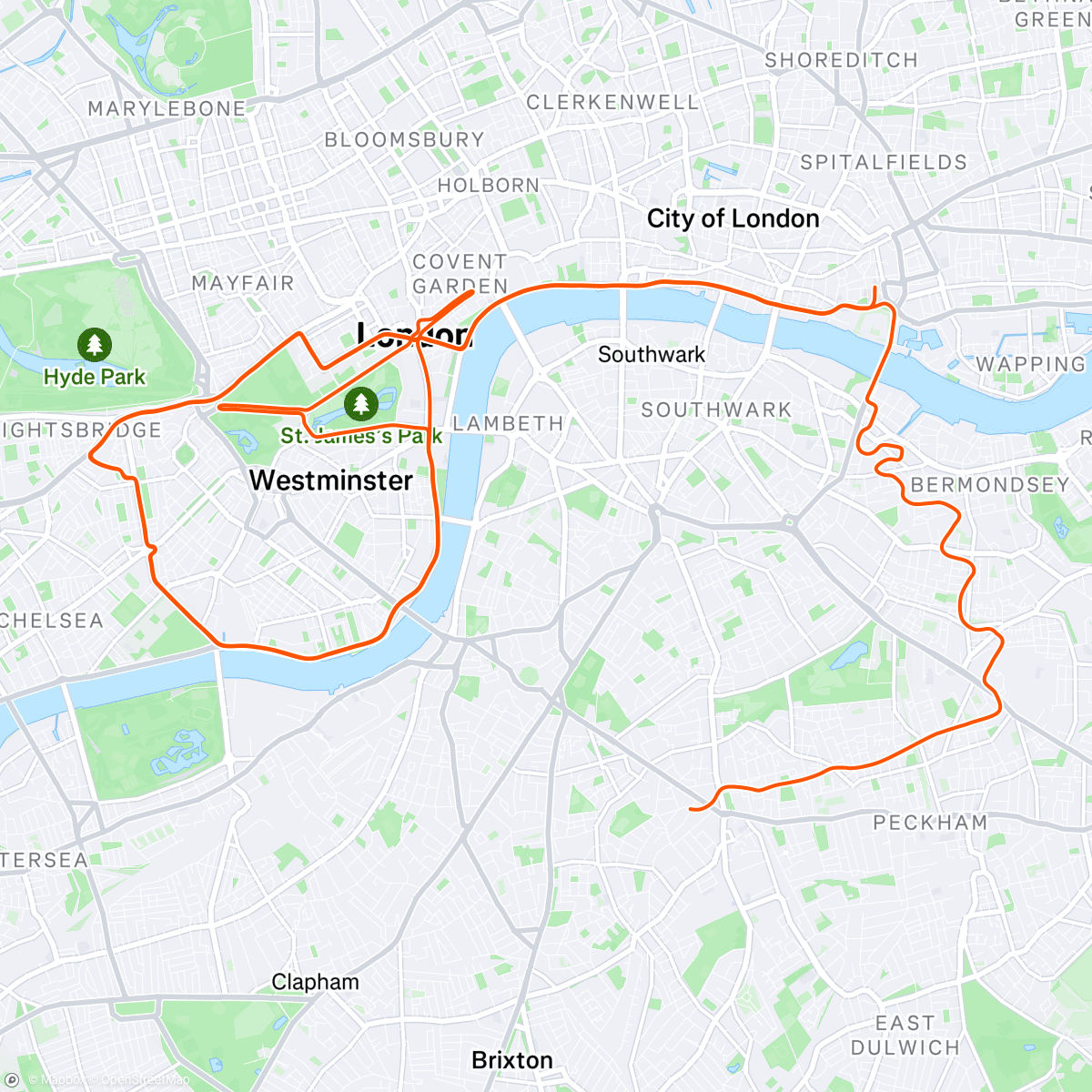 Map of the activity, Zwift - Group Ride: Giant Camden Tron Hunters – get closer to the Tron (C) on Keith Hill After Party in London