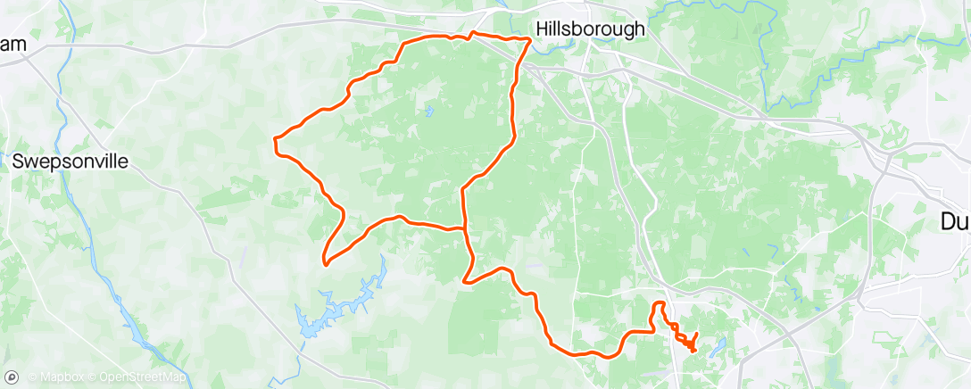 Map of the activity, Solo Spin to H’boro