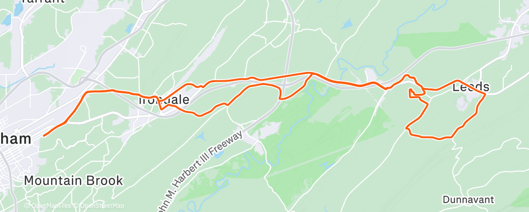 Карта физической активности (Morning Ride)