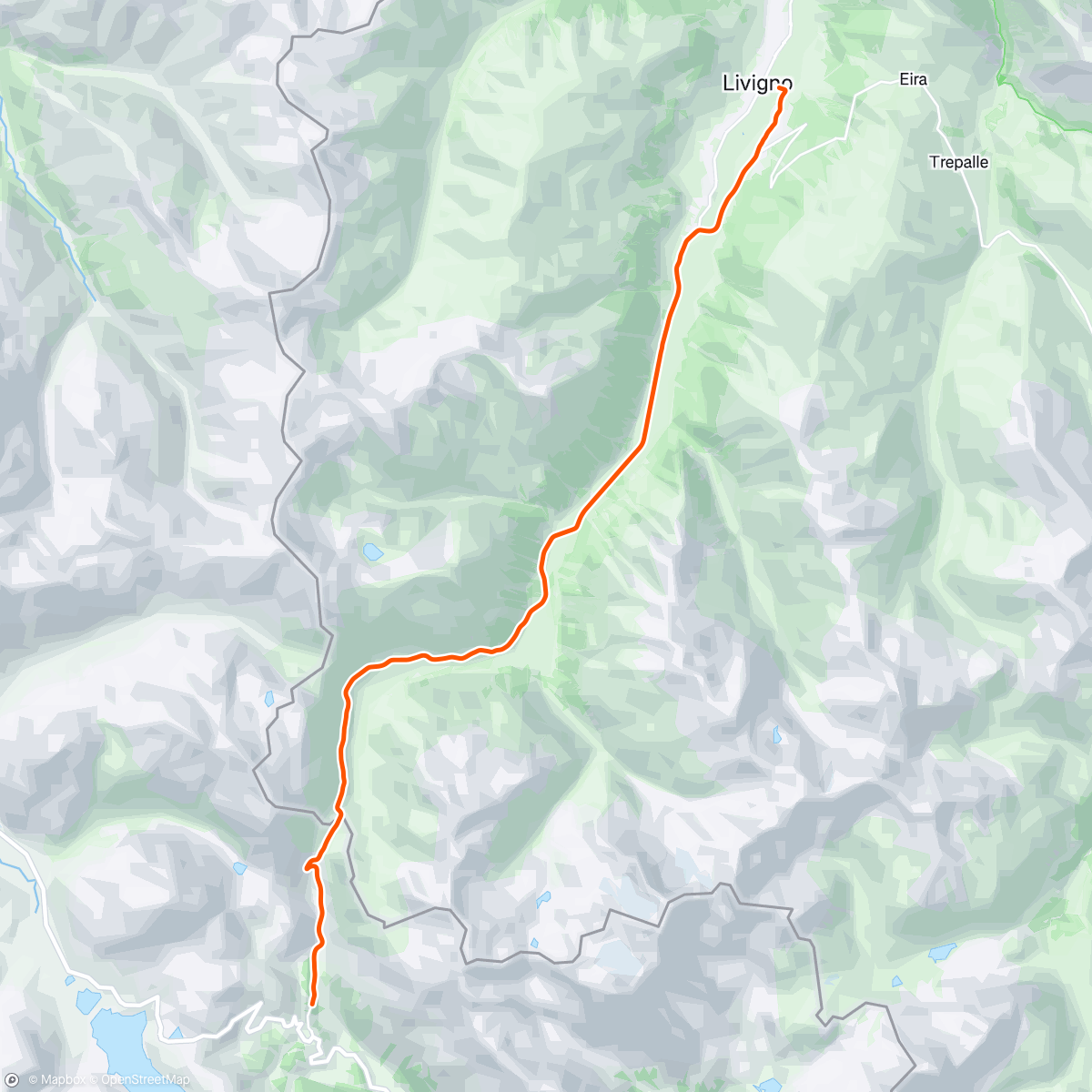 Map of the activity, ROUVY: Kletterpartie Livigno