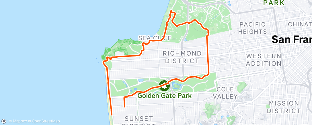 Карта физической активности (Morning Run)