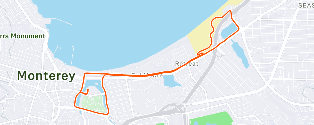 Map of the activity, 12th day of Christmas Running 🎄