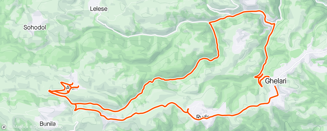 Map of the activity, Prin Ţinutul Pădurenilor, cu Pădurean şi Van der Pit