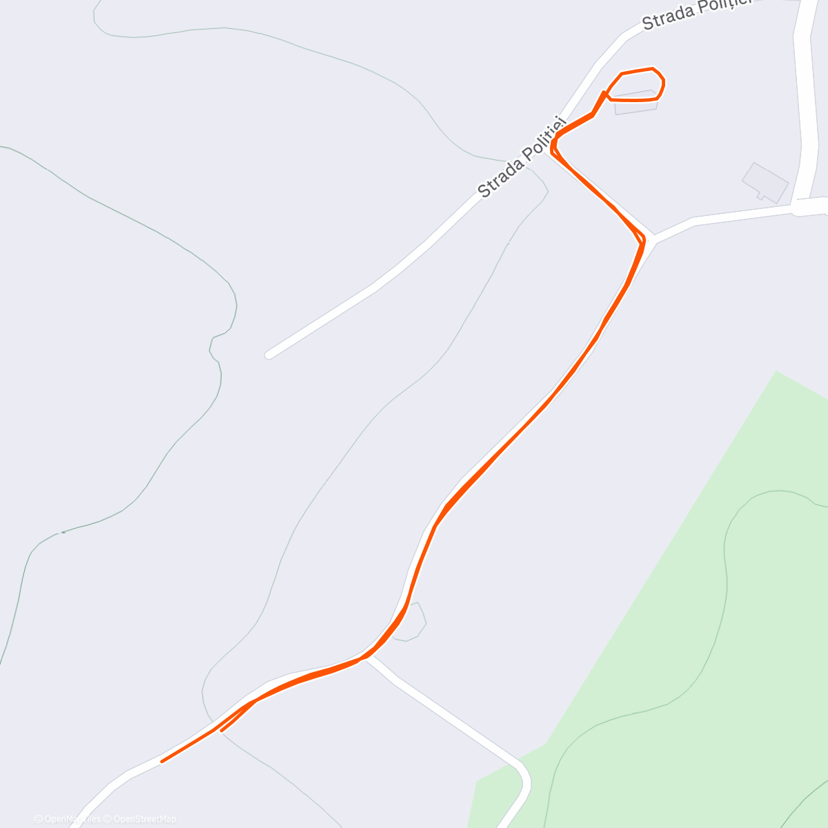 Map of the activity, Afternoon Walk