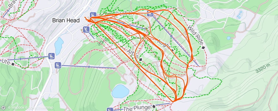Map of the activity, Brianhead Blast 💨 ⛷️