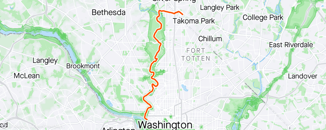 Map of the activity, Afternoon Ride