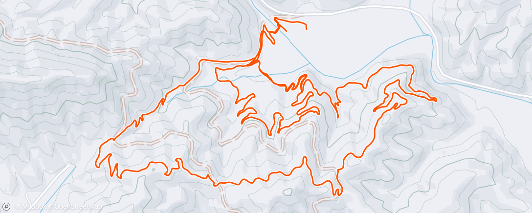 Map of the activity, Recovery run