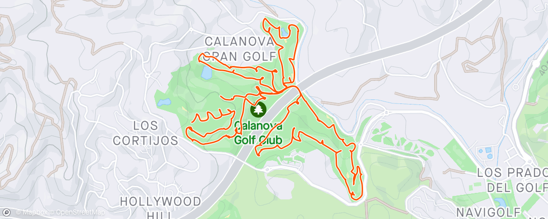 Mapa de la actividad (Lunch Golf)