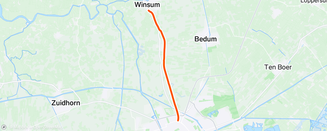 Map of the activity, Lunch Ride