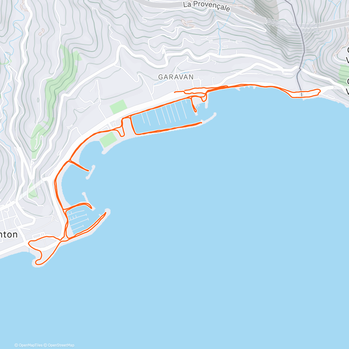 Map of the activity, Run en EF dans ma zone de confort 🌴☀️🏃🏼‍♂️