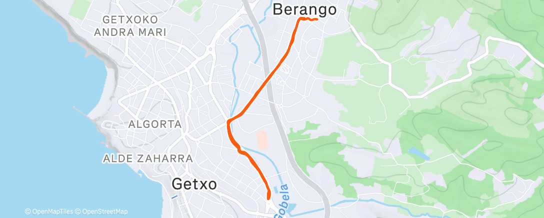 Map of the activity, Caminata de mañana