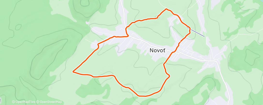 Карта физической активности (Afternoon Trail Run)