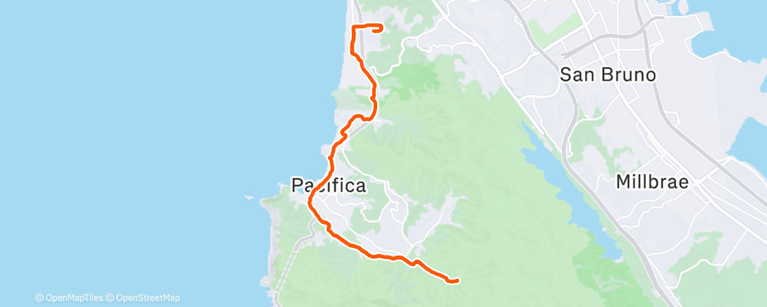 Карта физической активности (Lunch Run)