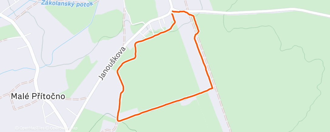 Map of the activity, Lunch Walk