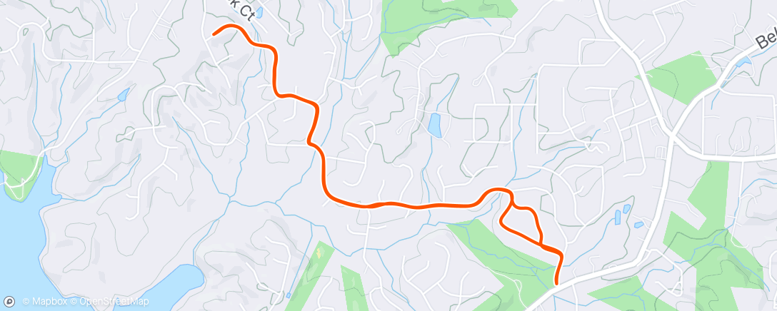 Map of the activity, Morning Walk
