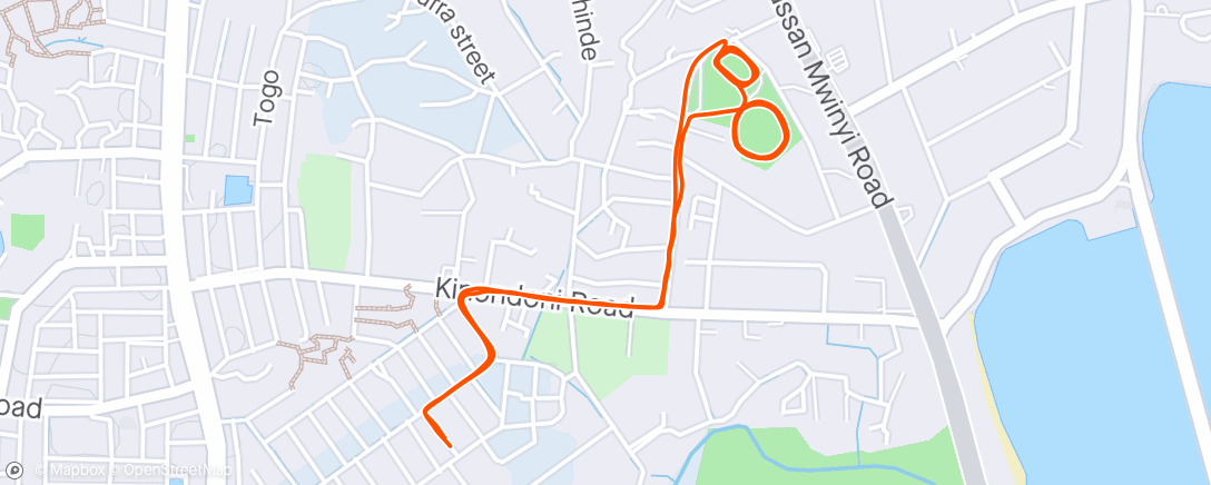 Mapa da atividade, Morning Walk