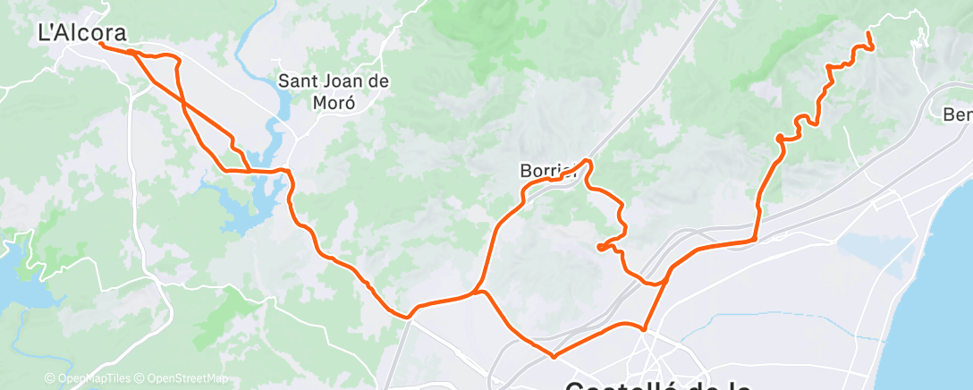 Map of the activity, Morning Ride