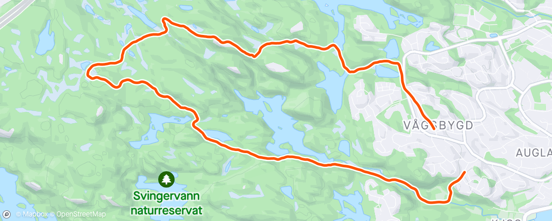 Karte der Aktivität „Evening Hike”
