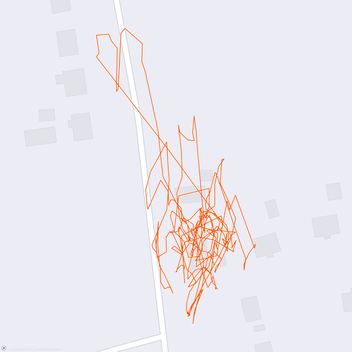 Map of the activity, Indoor ride 10km