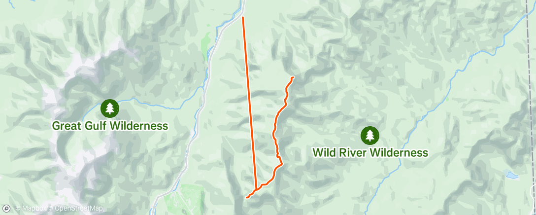 Map of the activity, Evening Hike