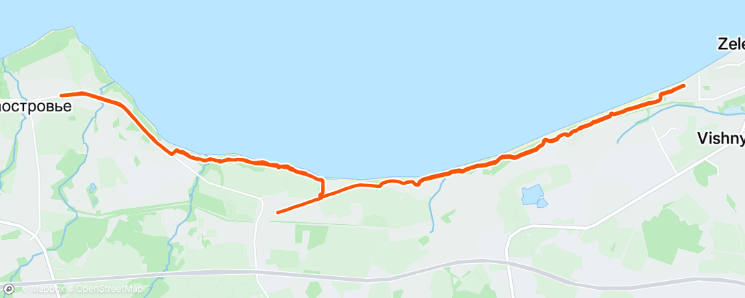 Map of the activity, Morning Run