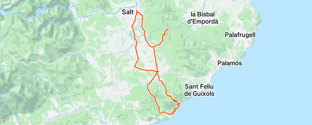 Map of the activity, Morning Ride