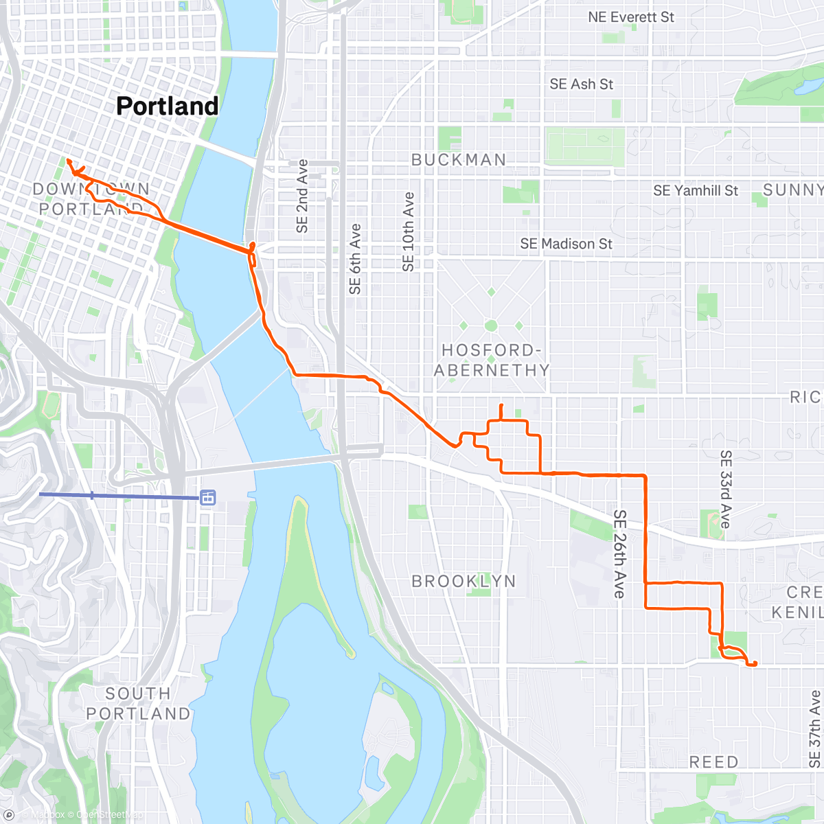Map of the activity, Oregon Symphony