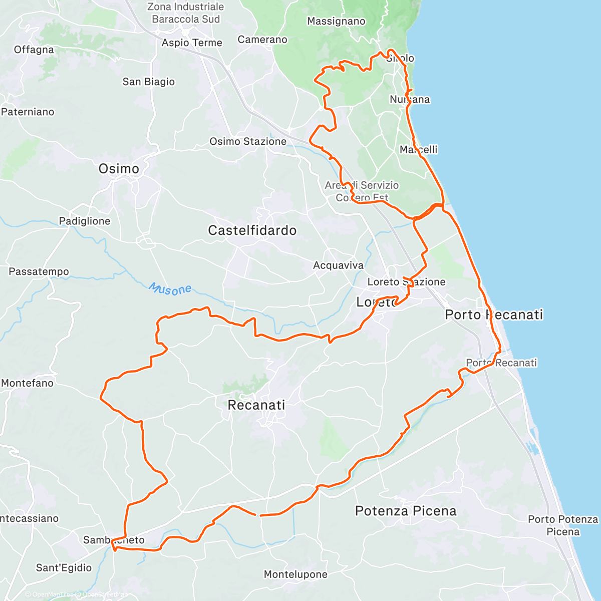 Карта физической активности (Ochtendrit)