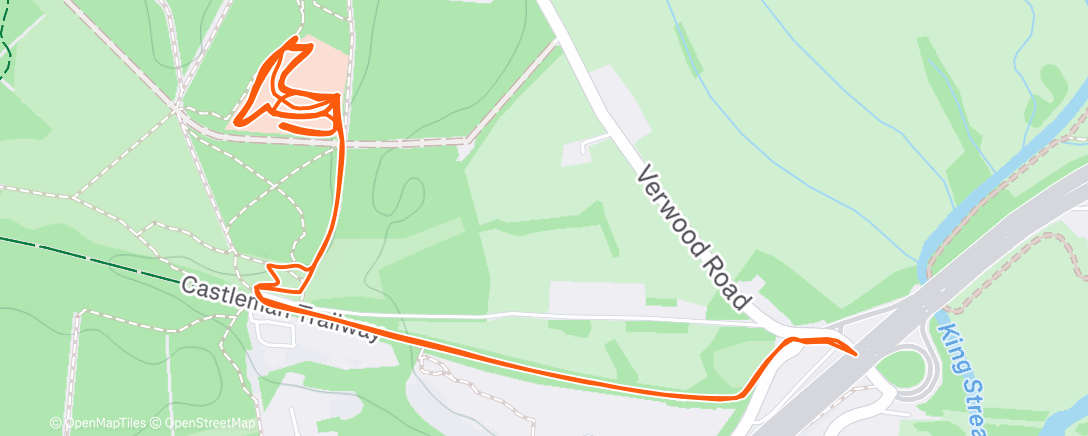 Карта физической активности (Afternoon Ride)