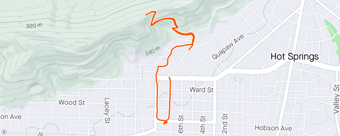 Map of the activity, Walk Hot Springs - 2
