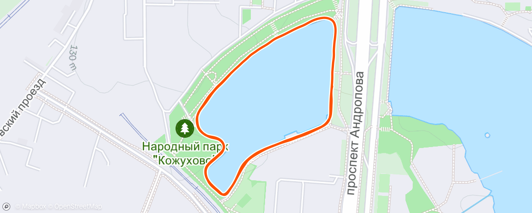 Map of the activity, Ночной забег