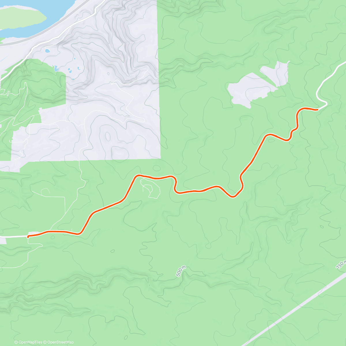 Карта физической активности (Larch Mountain-Forest Section to Snow)