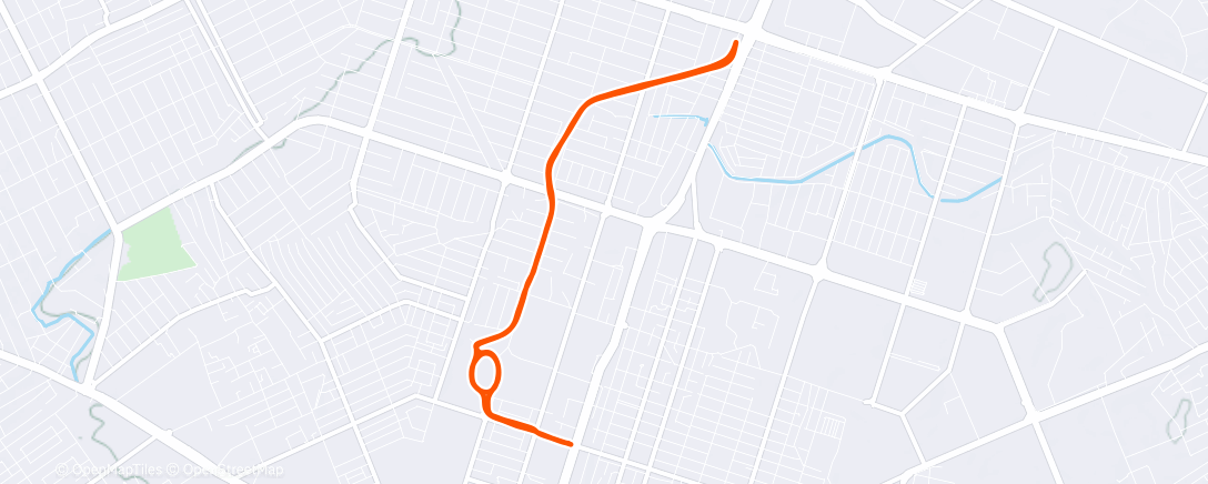 Map of the activity, Утренний забег